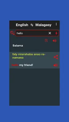 English to Malagasy Dictionary android App screenshot 1